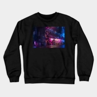 Tokyo Retro Future Vibes retrowave synthwave vibe Crewneck Sweatshirt